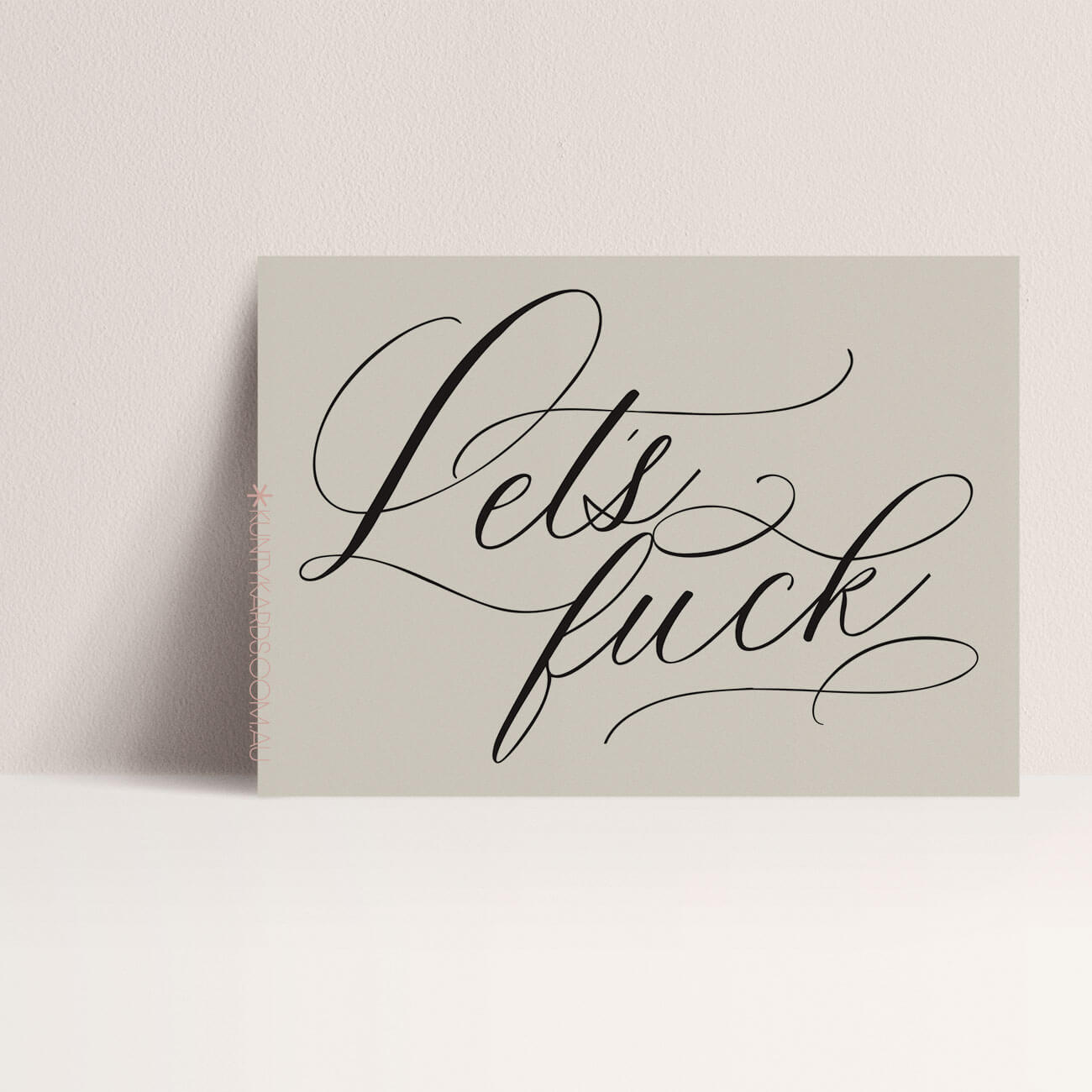 Let's Fuck - Rude valentines day card Perth WA | Kunty Kards