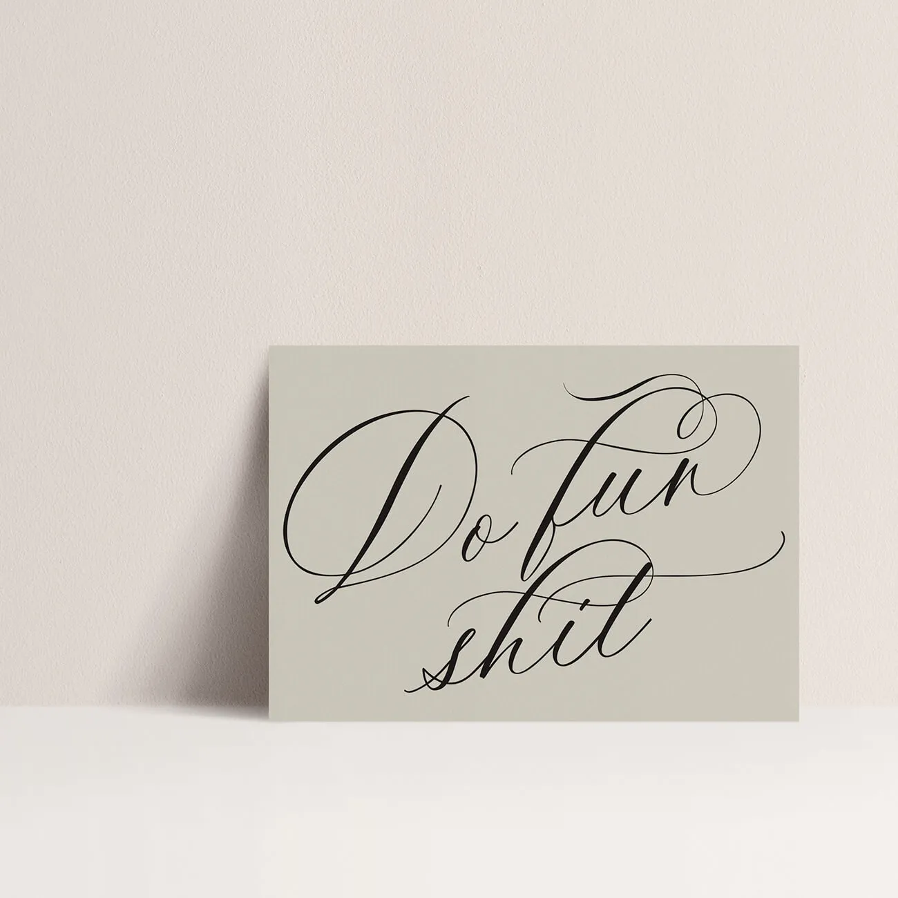Cards that say Shit