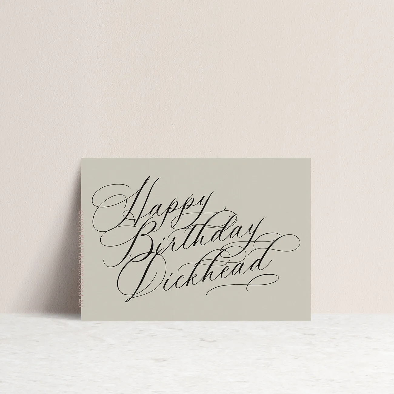 HAPPY BIRTHDAY DICKHEAD GREETING CARD - KUNTY KARDS, PERTH WA