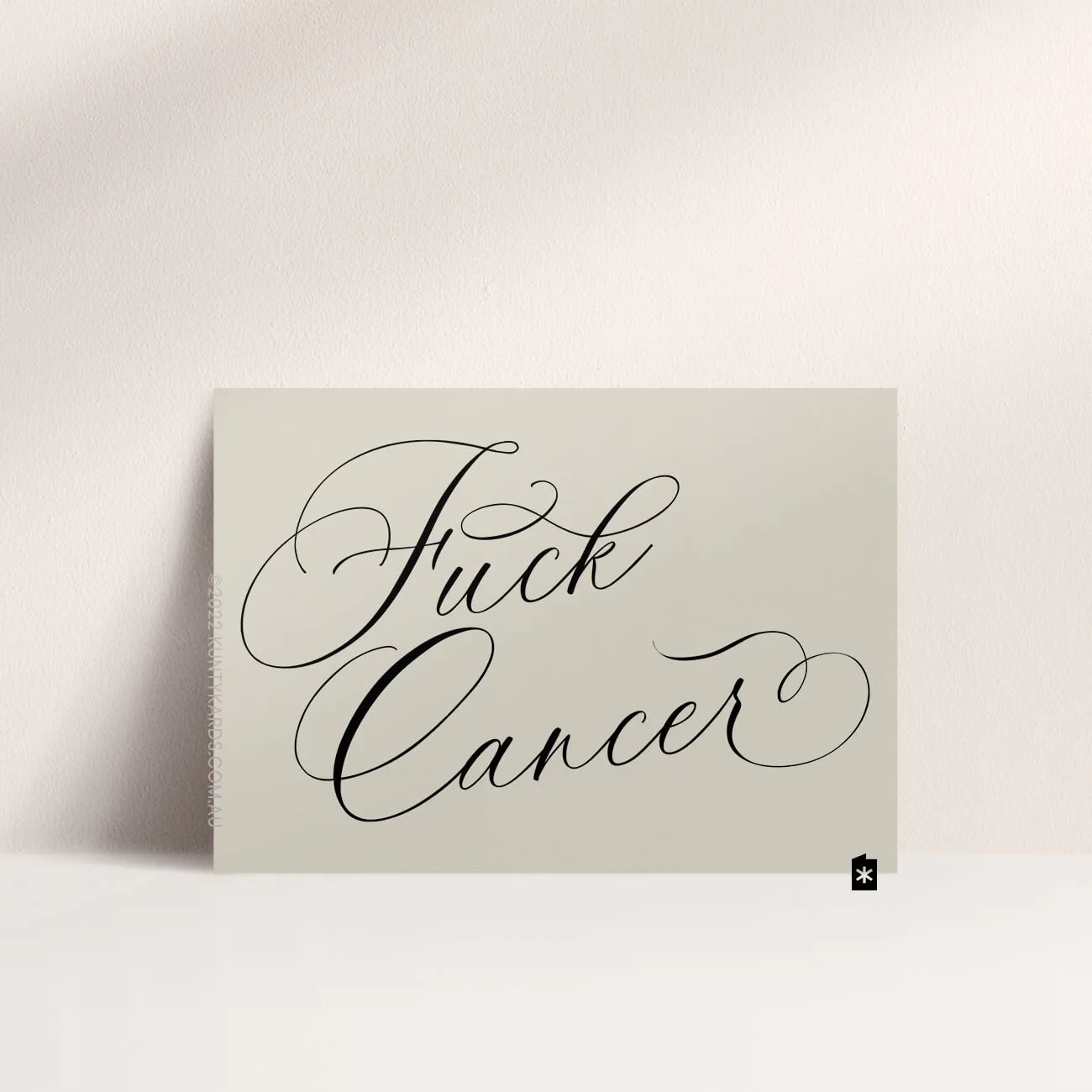 FUCK CANCER GREETING CARD - KUNTY KARDS, PERTH WA